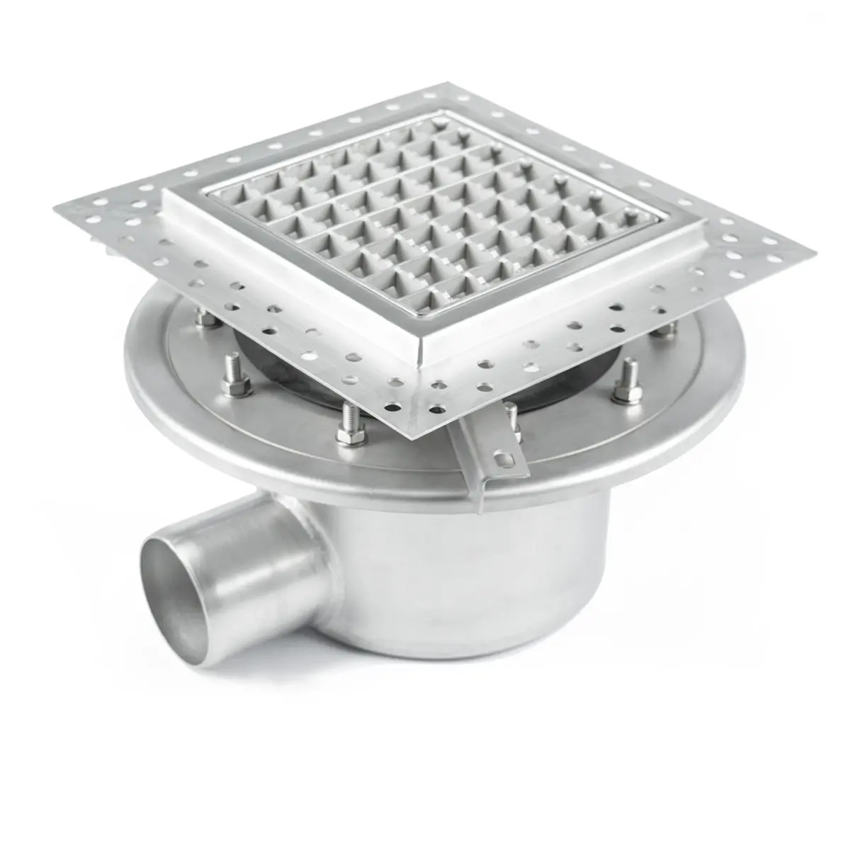 Wpust boczny dwuczęściowy z pokrywą antypoślizgową
