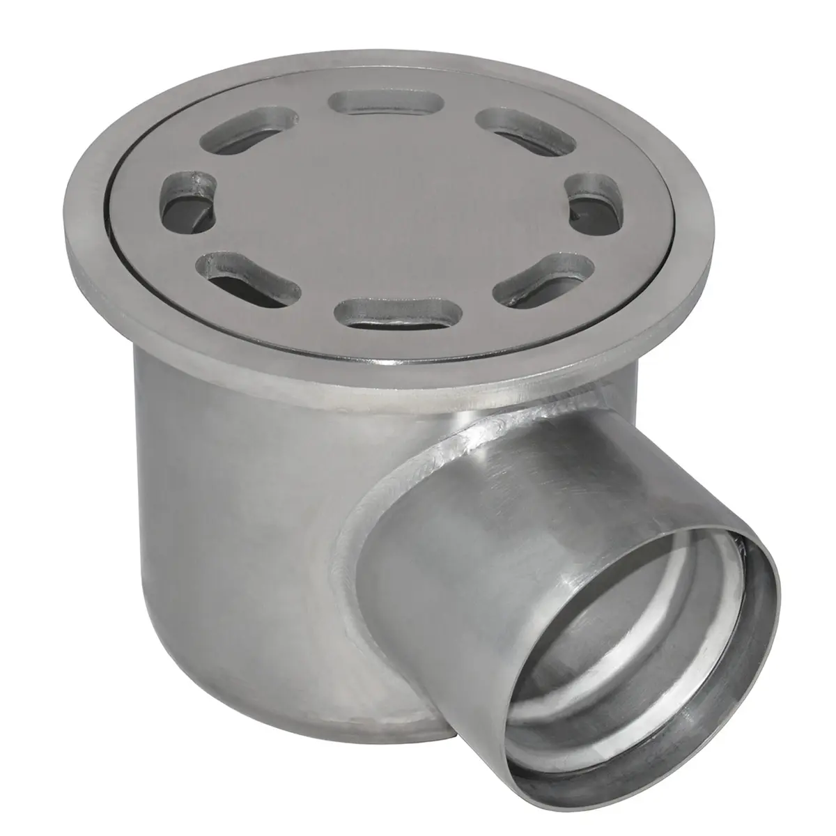 Wpust boczny okrągły z pokrywą płytową z otworami