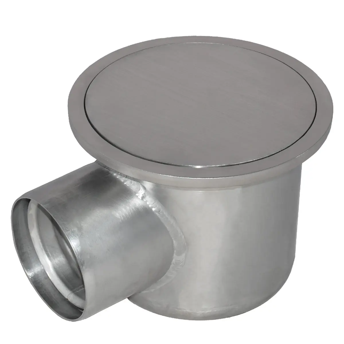 Wpust boczny okrągły z pokrywą płytową szczelną