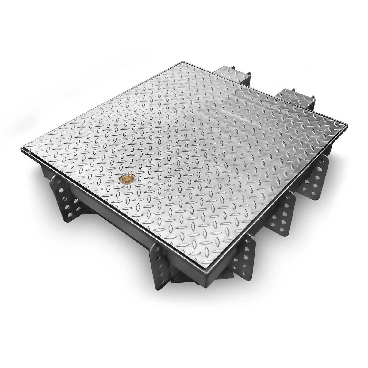 Nierdzewny właz inspekcyjny profesjonalny z pokrywą ryflowaną