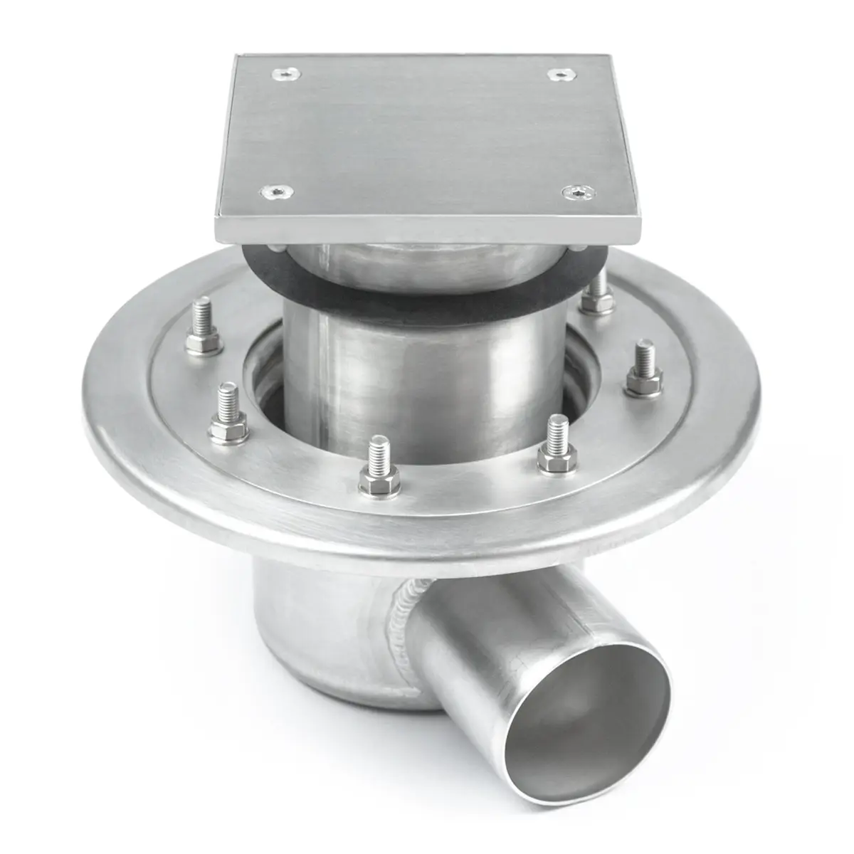 Rewizja nierdzewna dwuczęściowa boczna z pokrywą płytową