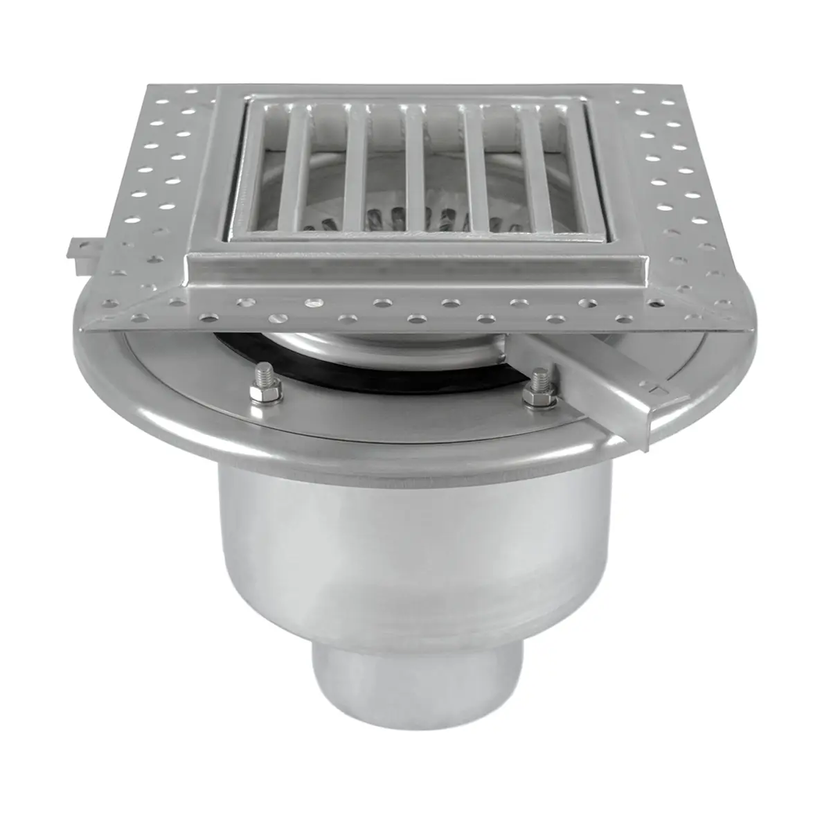 Wpust dwuczęściowy dolny kwadratowy z pokrywą drabinową