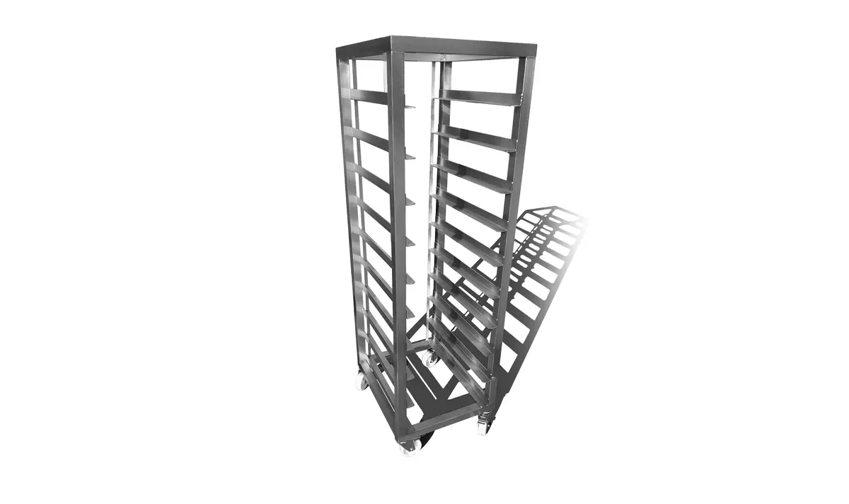 Nierdzewny wózek transportowy