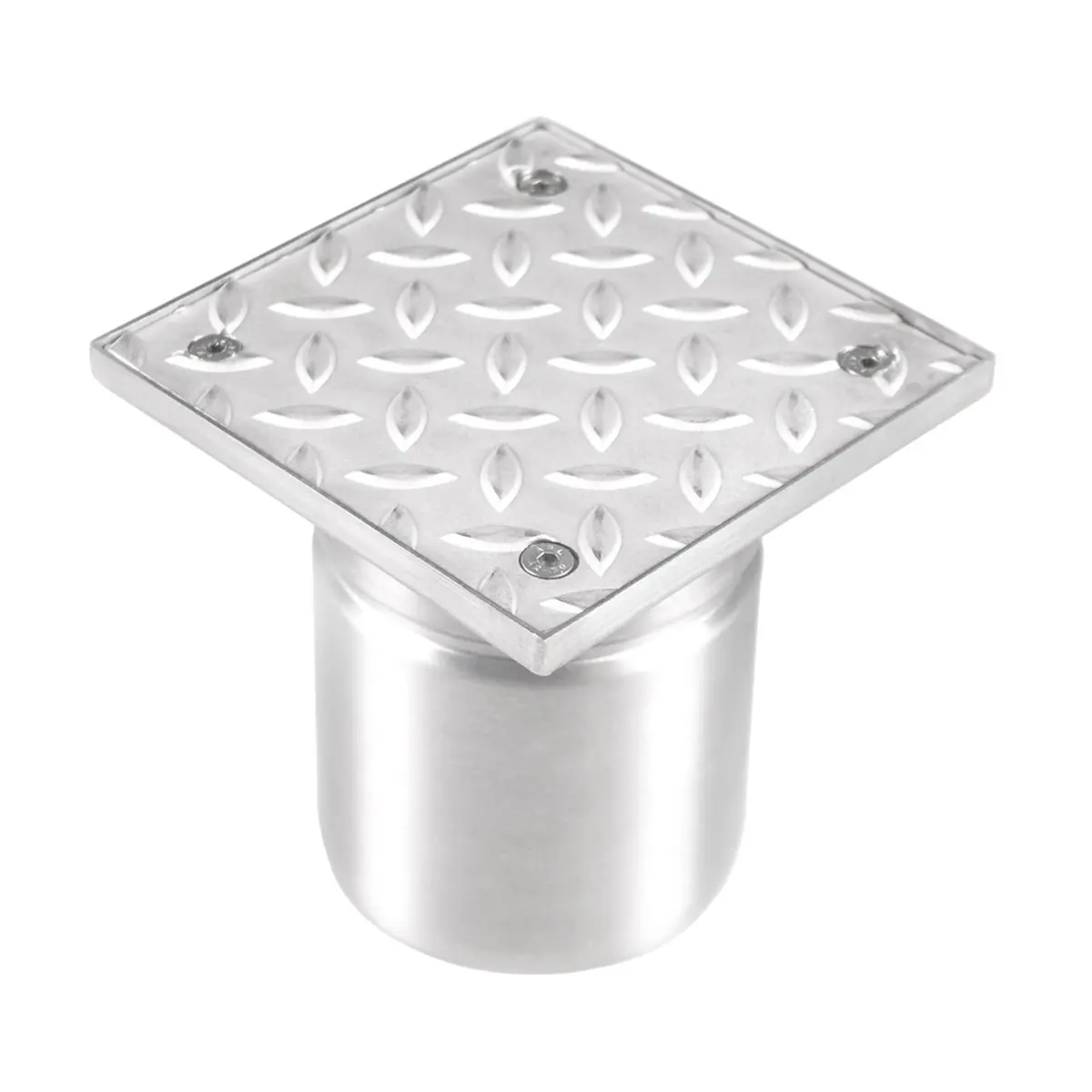 Rewizja nierdzewna pionowa z pokrywą ryflowaną 