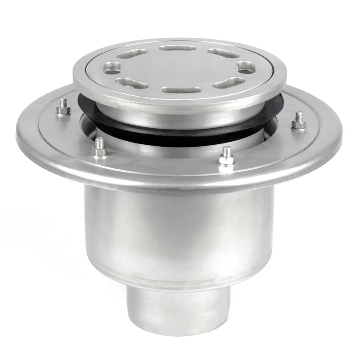 Wpust pionowy okrągły dwuczęściowy z pokrywą płytową z otworami