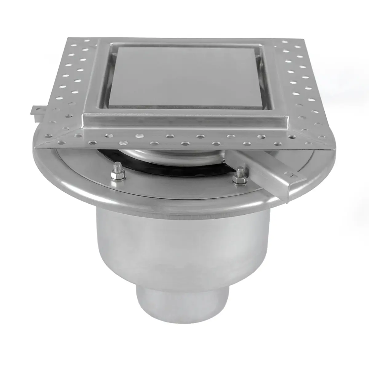 Wpust dwuczęściowy dolny kwadratowy z pokrywą płytową