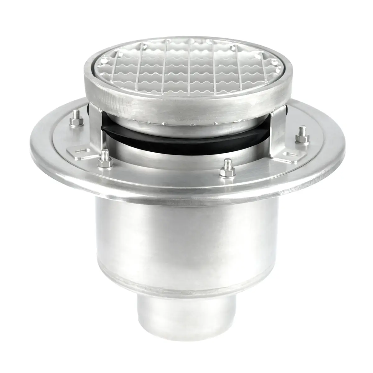 Wpust dolny okrągły dwuczęściowy z pokrywą antypoślizgową