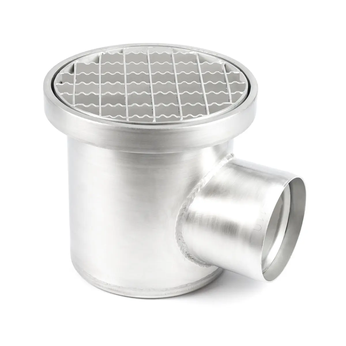 Wpust boczny okrągły z pokrywą antypoślizgową