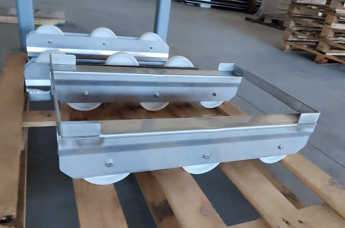 Wózki do transportu skrzynek Euro 