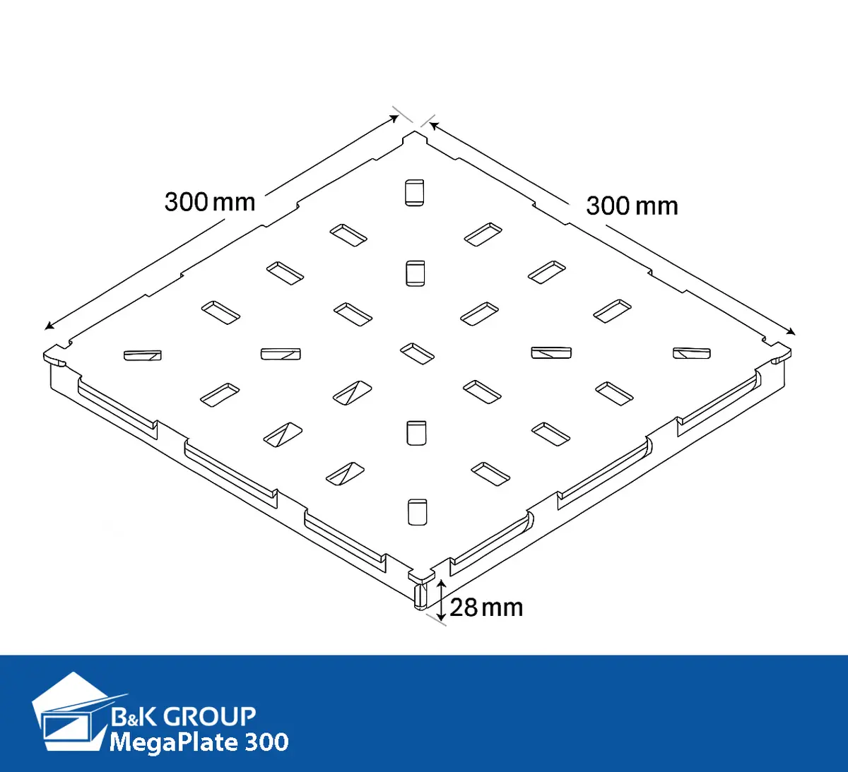 nierdzewne płyty podłogowe MegaPlate 300